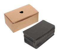 SAFIGLE 200 Unidades Tarjetas de Estudio en Papel Negro Superficie de Alto Contraste y Resistente para Uso Frecuente, Ideales para Invitaciones de Boda y Repaso en Clase