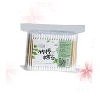 SAFIGLE 200piezas Hisopos De Algodón De Bambú Hisopos De Doble Punta Para Limpieza y Desmaquillaje De Algodón Multifunción Para Diario