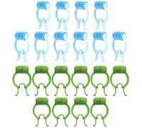 SAFIGLE 20piezas Clips Nasales Para Entrenamiento Respiratorio Pinzas Para Detener Hemorragias Nasales Fijación Cómoda y Duradera Incluye Azules y Verdes Uso Doméstico y Profesional