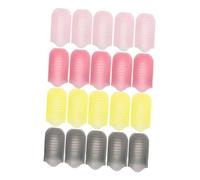 SAFIGLE 20piezas Quitaesmalte Pinza Para Tapa De Quitaesmalte Profesional De Inmersión Gel De Caracol Herramienta Para Envolver y Quitar Polvos De Uñas Casa