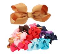 SAFIGLE 24 Piezas Diademas con Lazos para Niñas Accesorios para Cabello Clips de Lazo Coloridos para Niñas de Diseño de Moño Divertido y Perfectos para y Ocasiones Especiales