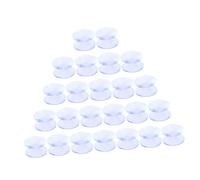 SAFIGLE 24 Piezas Ventosas Transparentes Doble Cara Protectores Antideslizantes para Mesa de Vidrio Almohadillas de Silicona sin Ganchos Amortiguadores para Encimeras y Decoración