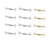 SAFIGLE 24piezas Anillos Nariz De Acero Inoxidable Forma De Hueso y Circonita Para Mujer Joyería De Piercing Nariz Para Fiesta