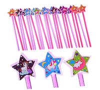 SAFIGLE 25 Piezas Varita Mágica De Juguete Palos De Hadas De Niñas Pequeñas Favores De Fiesta De Varitas De Unicornio Varita De Princesa Traje Cosplay Chica El Plastico Animal Gracia