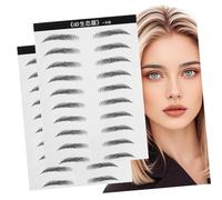 SAFIGLE 2hojas Simulación De Cejas Parches Pegables Herramientas De Maquillaje Synophridia