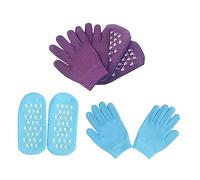 SAFIGLE 2juegos Kit Cuidado De Manos y Pies Calcetines De Gel y Guantes Hidratantes Para Spa Para Seca y Agrietada