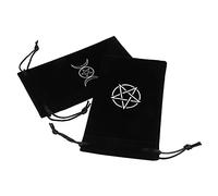 SAFIGLE 2piezas Almacenamiento para Cartas de Tarot Diseño de Pentáculo Bolsas de Tela Cordón para Cartas de Tarot para Principiantes Uso para Almacenamiento y Viaje