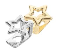 SAFIGLE 2piezas Brackets De Moda Joyería Forma De Estrella Parrillas para Fiestas De Cosplay De Hip Hop Decoración para Hombres y Mujeres