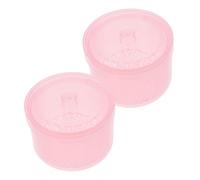 SAFIGLE 2piezas Caja De Limpieza Para Cabezales De Pulido De Uñas Caja Esterilizadora De Limpieza Herramienta De Manicura Filtro De Doble Profesional Salones De Uñas