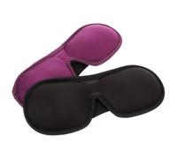 SAFIGLE 2piezas Capucha Ojos de Memoria Antifaz Simple Siesta Cubreojos para Dormir para Avión Negro y Morado