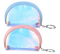 SAFIGLE 2piezas Carteras De Lentejuelas para Mujer De Monedero Diseño De Mini Monedero Compacto para Cambios Llaves y Pequeños Accesorios