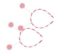 SAFIGLE 2piezas Diadema Bicolor De Acrílico Forma De Piruleta Accesorios Cabello Para Fiestas De Cumpleaños Adornos Navideños Infantiles