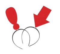 SAFIGLE 2piezas Diadema Flecha De Exclamación Diademas Elásticas Divertidas Para Fiestas y Fotos De Moda