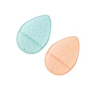 SAFIGLE 2piezas Esponjas Faciales Naturales Unidades Forma Gota De Agua Suaves Para Limpieza Diaria y Exfoliación Delicada Aptas Para Piel Sensible Con Textura Cómoda y Segura