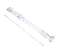 SAFIGLE 2piezas Flauta g Varilla De Limpieza Instrumento Musical Para Principiantes y Flauta Transparente Con Manual Inglés