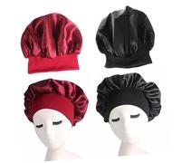 SAFIGLE 2piezas Gorro de Dormir Diadema Elástica Alta Anticaída para Mujeres y Niñas para Descansar Cama o Casa
