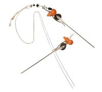 SAFIGLE 2piezas Horquillas Chinas de Estilo Antiguo Accesorios Cabello de Hechas Mano con Borlas Colgantes para Mujeres y Niñas Tocado Tradicional Chino