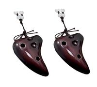 SAFIGLE 2piezas Ocarina De Cerámica De Instrumento Musical y Portátil Para Principiantes y Para y Ocasiones Especiales