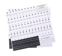 SAFIGLE 2piezas Pegatinas Para Teclado Transparente Para Teclado De Piano Órgano Electrónico Pentagrama y Notas Duraderas