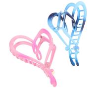 SAFIGLE 2piezas Pinzas Pelo Forma De Corazón Pinzas Para Cabello Grueso Herramientas De Para Mujeres Accesorios Cabello Día De San Valentín Forma De