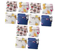 SAFIGLE 3 Juegos Bolsa de Almohadillas Menstruales y Monedas para Llevar Lavable y Práctica para Uso Diario