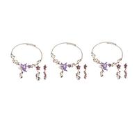 SAFIGLE 3 Juegos Collar y Pendientes Retro Amor De Suite Turquesa Pendientes De Moda Gotas Para Los Oídos Con Patrón De Flores Accesorios De Mujer Collar Único Aleación Colorful