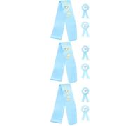 SAFIGLE 3 Juegos Insignia de correa de hombro de maternidad gender reveal revelación de género padre para ser insignia mami para ser faja para shower foto accesorios vestir alfiler