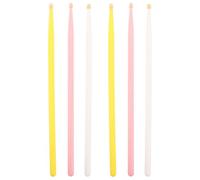 SAFIGLE 3 Pares de Baquetas para Batería 5A de Madera de Arce Colores Accesorios para Batería para Principiantes y Profesionales Kit de Baquetas para Jazz y Rock