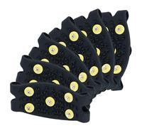 SAFIGLE 3 pares de crampones para niños, pinzas de escalada, para zapatos, montañismo, fundas para zapatos, crampones para zapatos, zapatos de escalada, crampones, color negro