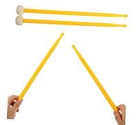 SAFIGLE 3 Pares Palillo De Tambor Baqueta Musical Muslo De Fieltro Palo De Percusión Martillo De Fieltro Mazo De Timbales Tambor De Mano 5a Baquetas Instrumento Musical Natural Sintió