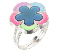 SAFIGLE 3 Piezas Anillo Luminoso De Temperatura Repicar Joyería De Moda Ajustador Timbre De La Puerta Campana Anillos Dimensionador Solar Oro Agitarse Anillo De Humor Para Hombres Aleación