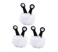 SAFIGLE 3 Piezas Bola de baño espuma esponjas naturales esponja para lavar baño de lufa para ducha de depurador de para limpieza Educación física