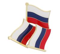 SAFIGLE 3 Piezas Broches Bandera Rusa Pin De Solapa Bandera Rusa Broche Patriótico Para Escuela Pin Metálico Adorno Para Ropa y Vestido