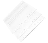 SAFIGLE 3 Piezas Cubierta Protectora Transparente de Acrílico para Carpeta de Anillas de 6 Anillos, Desmontable y Minimalista, Adecuado para Cuaderno de Viaje y Uso Escolar