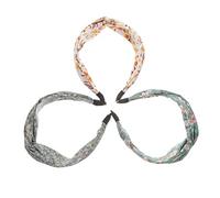 SAFIGLE 3 Piezas Diademas Anchas de Flores con Cruzado para Mujer de Verde Pequeño Amarillo Grande Verde Grande Accesorios Reutilizables para Fiesta Yoga y Maquillaje