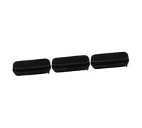 SAFIGLE 3 Piezas Estuche De Viaje para Cepillo De Eléctrico Porta Cepillos De De Pared Soporte Magnético Poseedor Portavoz De Negro Tela Tejida