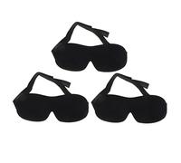 SAFIGLE 3 Piezas Gafas De Para Dormir Antifaz Para Dormir De Seda Cubre Ojos Para Dormir Antifaz Para Dormir Para Mujer Máscaras De Ojos Para Dormir Negro