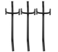 SAFIGLE 3 piezas Ganchos para Tableros Perforados Negro Accesorios de Almacenaje para Hogar Cocina Oficina Prácticos Resistentes y Multifuncionales Ahorro de Espacio y Fácil Instalación