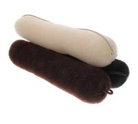 SAFIGLE 3 Piezas Herramientas para Moño de Pelo Accesorios de para Mujeres y Niñas Rizador de Cabello de Donut Color Negro Beige y Café para Ceremonias y Fiestas