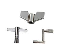 SAFIGLE 3 Piezas Llave De Tambor De Clip Llave De Tambor Ranurada Teclas De Afinación De Batería Herramienta De Afinación De Batería Llave Universal Tecla De Tambor Ajustar Metal Regulador