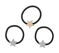 SAFIGLE 3 Piezas Perla Estrella Cabello Cuerda Pequeño Lazo Para El Pelo Con Forma De Estrella y Perlas Padas Para El Cabello De Perlas Diadema Con Perlas Lazo De Pelo De Estrella Aleación