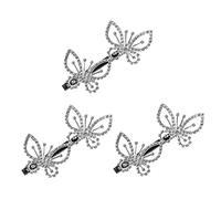 SAFIGLE 3 Piezas Pinzas para Cabello con Diseño de y Cristales para Mujeres y Niñas Accesorios Elegantes de Rincón con