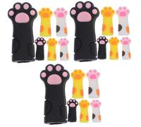 SAFIGLE 3 Series Corte De Gatos Corte De Piel Muerta Cutícula Manguito De Mango De Herramienta De Manicura Chiquillo Nail Art Tijeras Pinzas Cubierta Cubre Uñas 6 Piezas*3