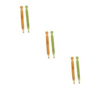 SAFIGLE 3 Series Herramientas De Raspado De Belleza Cuello Herramienta De Masaje Facial Masajeador Portátil Herramientas De Masaje De Resina Varilla De Masaje Guasha 2 Piezas X 3