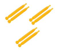 SAFIGLE 3 Series Palo De Tendón Cuerpo Facial Esculpiendo Conveniente Masajeador De Puntos De Acupuntura Equipo De Masaje Palo De Acupuntura Palo De Masaje Yellow Resina 2 Piezas X 3