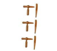 SAFIGLE 3 Series Tabla Para Raspar El Cuerpo Rodillo De Masaje Muscular Junta Pie Lámina Guasha Madera Masajeador De Madera Tabla De Para Raspar Tablero De 2 Piezas X 3