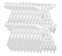 SAFIGLE 30 Piezas Moños para Coche Boda Decorativos con de Satén Románticos para Decoración Automóviles Espejos Retrovisores Nupciales