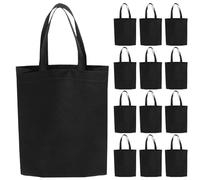 SAFIGLE 30 Uds. Bolsas De Supermercado con Asas Bolsas De Compras Reutilizables De Fiesta De Tela No Tejida Plegables De