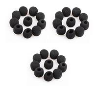 SAFIGLE 30piezas Cubiertas De Microfono De Negras Para Micrófono Lavalier De Protección Antiviento Salpicaduras Para y Grabaciones