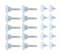 SAFIGLE 32 Unidades de Niveladores Antivibratorios para Muebles Ventosa de PVC Transparente Ajustables Rosca M5 M6 M8 Absorbentes de Vibraciones y Antideslizantes para Patas de Mesa y